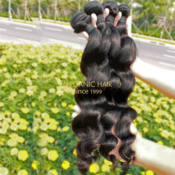 Virgin indian wavy hair extensions 